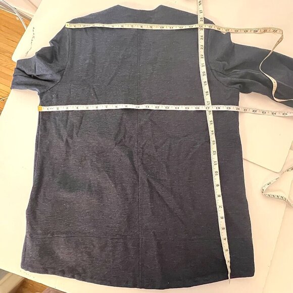 Fig CLOTHING Pif Purple-Blue‎ Open Blazer Work Office Travel Sz L - Picture 7 of 8